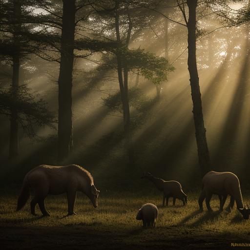 Animals Roaming in Natural Habitat: Wildlife Documentary