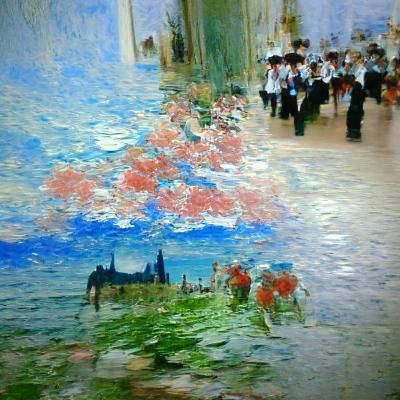 Impressionistic Landscape with Blended Colors