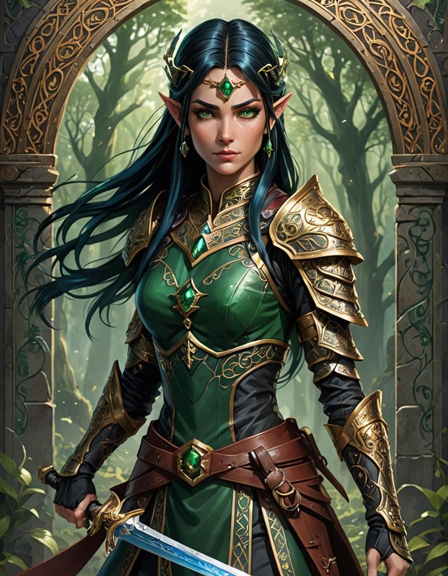 Elven Swordmaster Miara T'dhara ni K'than