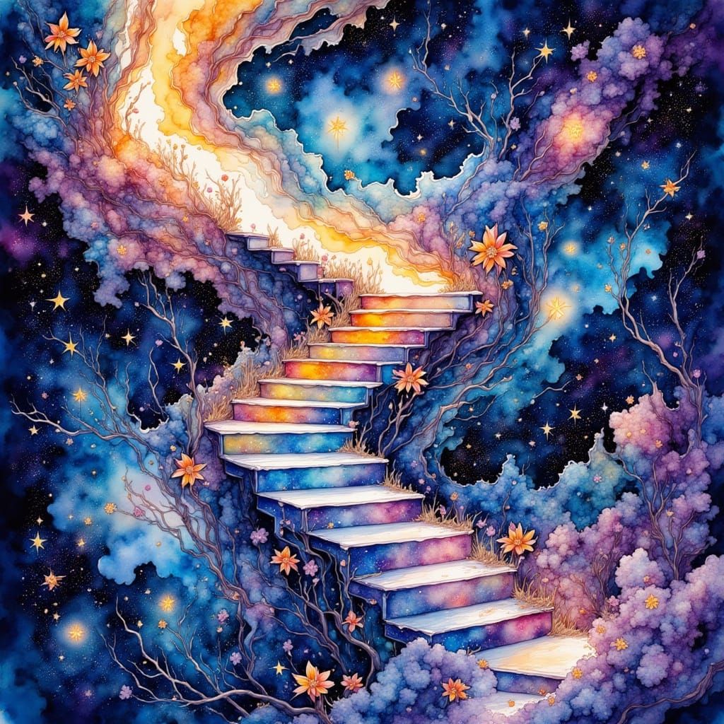 An cosmic staircase spiraling into the stars