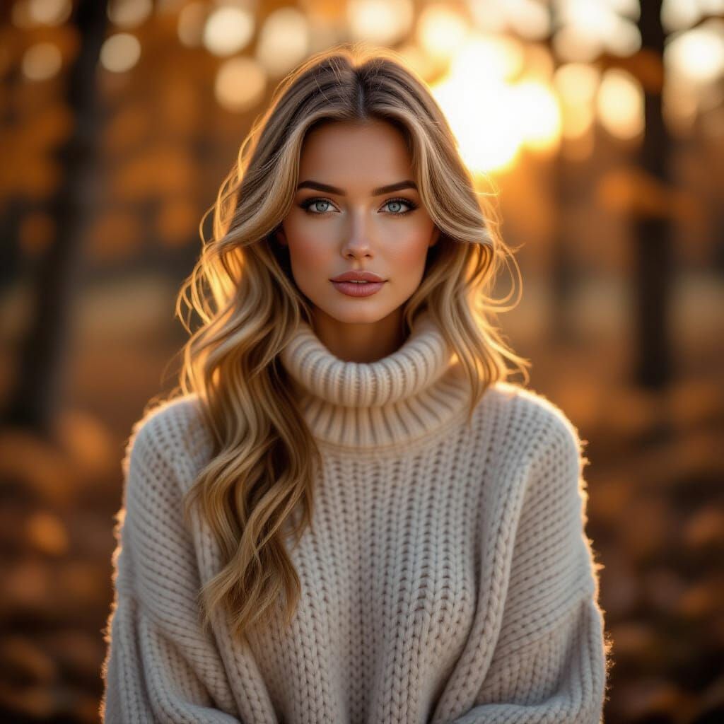 Commercial lifestyle shot. An enchanting, tall woman with li...