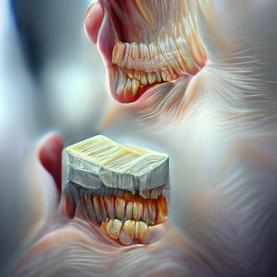 Hyperrealistic 8K 3D Rendering of Teeth