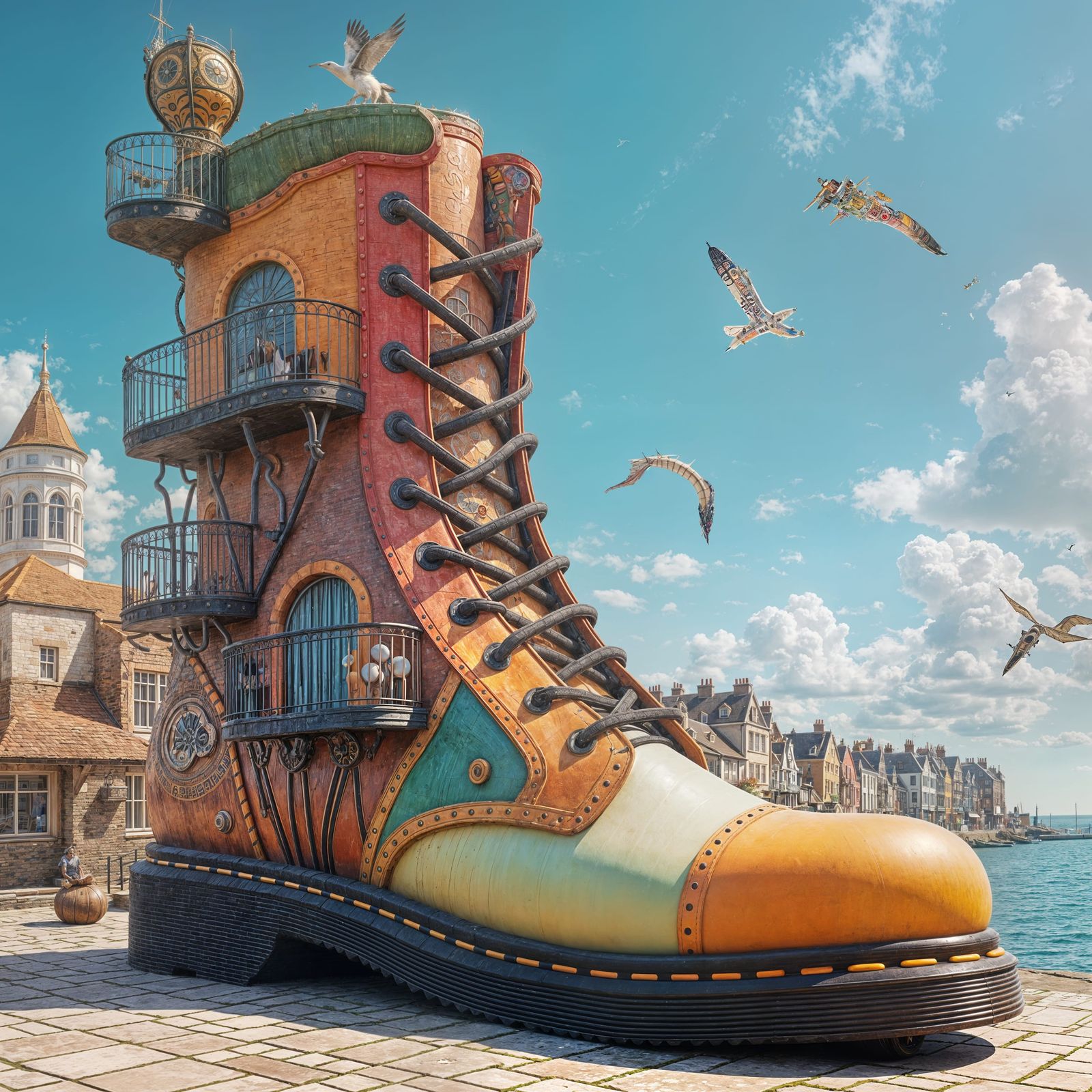 Surreal Boutique Boot Hotel in Whimsical Seaside Town