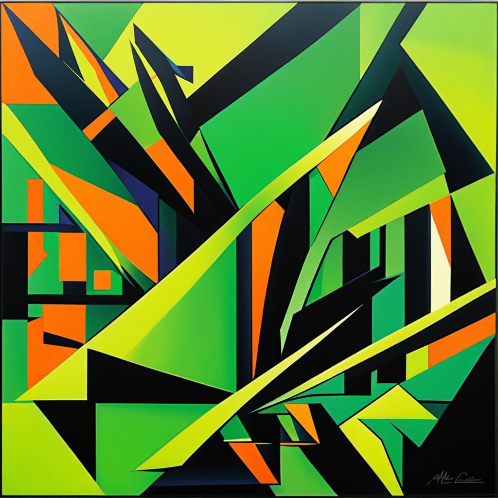 Metallica Album Cover in Abstract Cubism Style