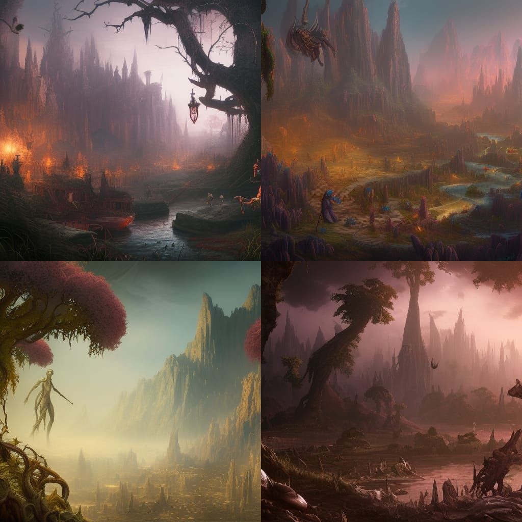 Homicidal Vinedressers Parable in Detailed Matte Painting