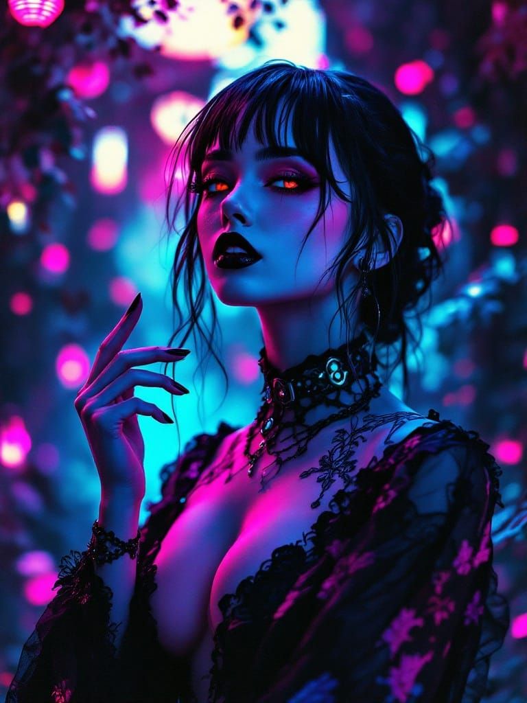 Gothic Princess in Art Nouveau Splendour