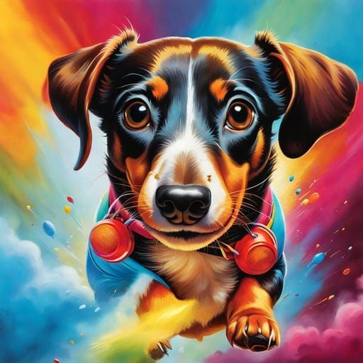 Flying Weinerhund by Per.