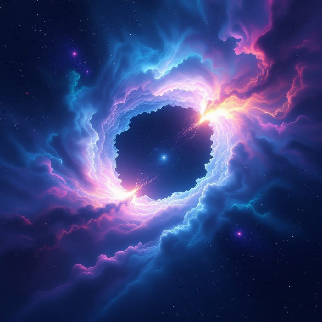 Colossal White Hole Unleashes Cosmic Energy in Deep Space