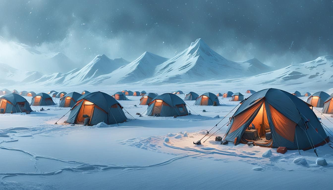 Arctic Blizzard Engulfs Remote Research Camp