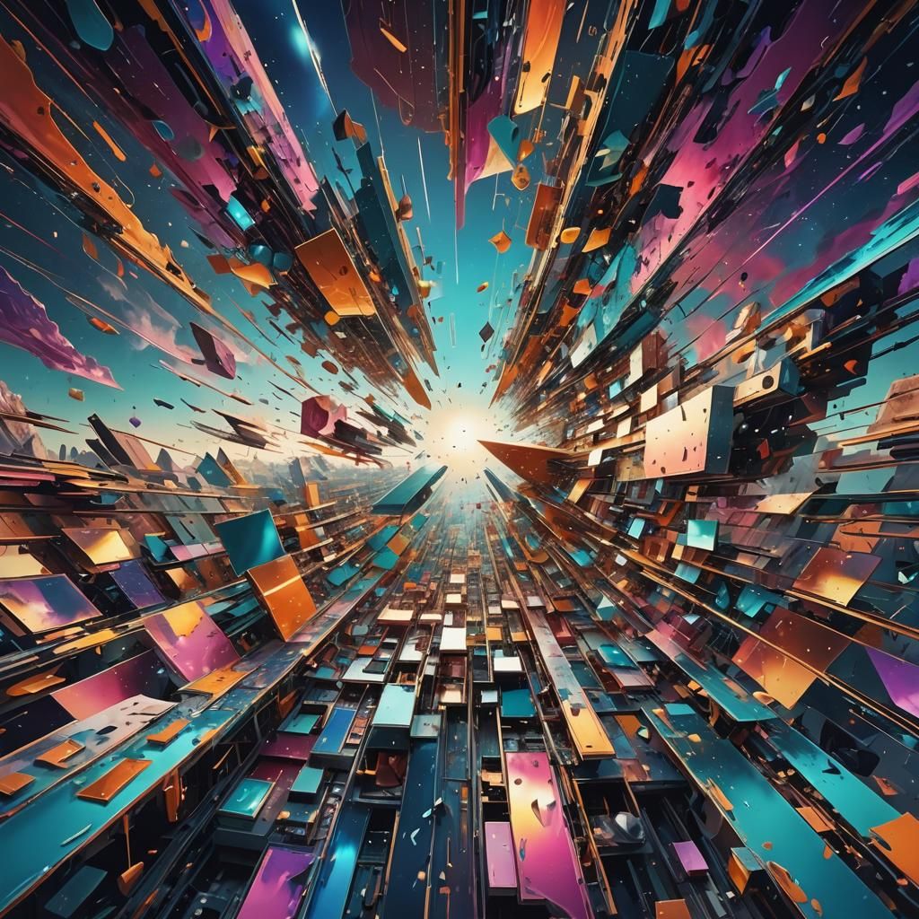 Surreal Coexistence of Two Dimensions in Dreamlike Space