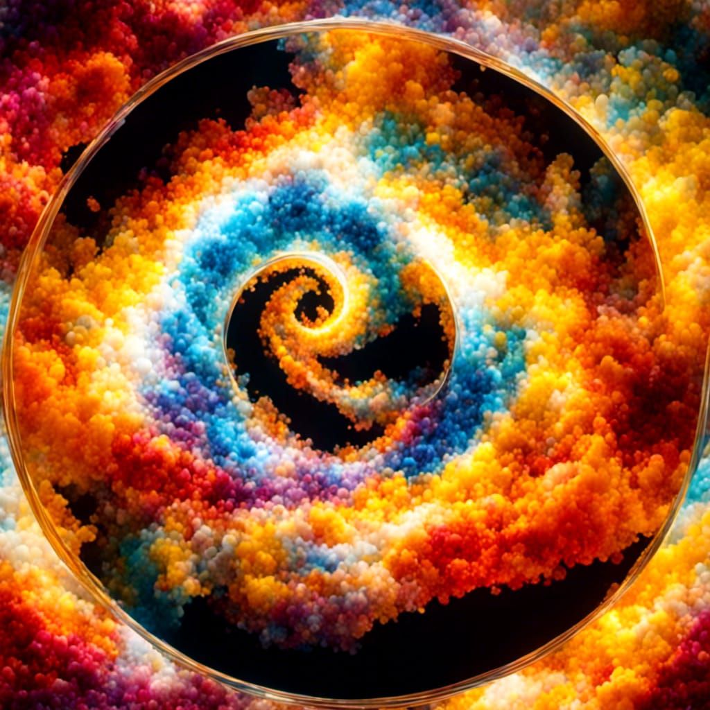 Psychedelic Stormy Skies in Hyperreal Style