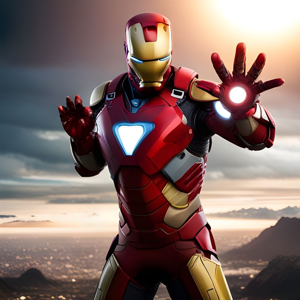 Iron Man Matte Painting in Unreal Engine 5