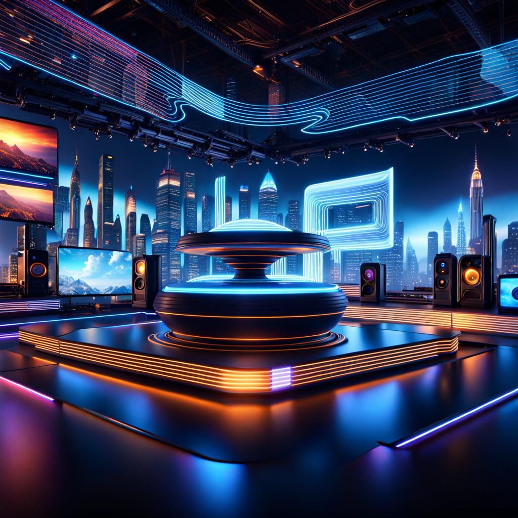 IoT Technology: Detailed Matte Painting