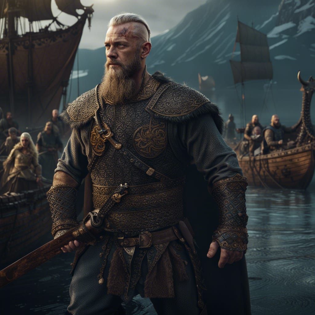 Ragnar Lothbrok: Detailed Matte Painting
