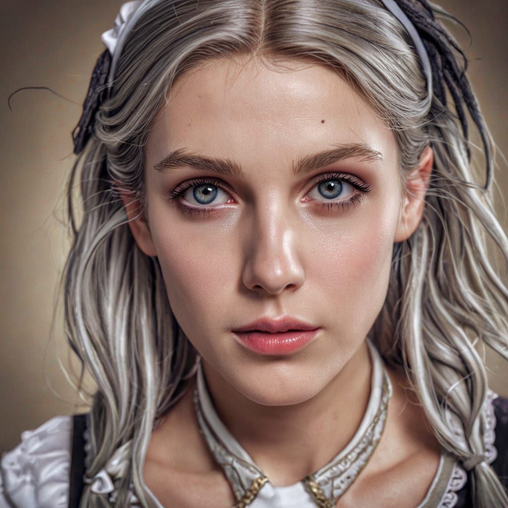 Hyper-Realistic Studio Portrait in Sepia Tone