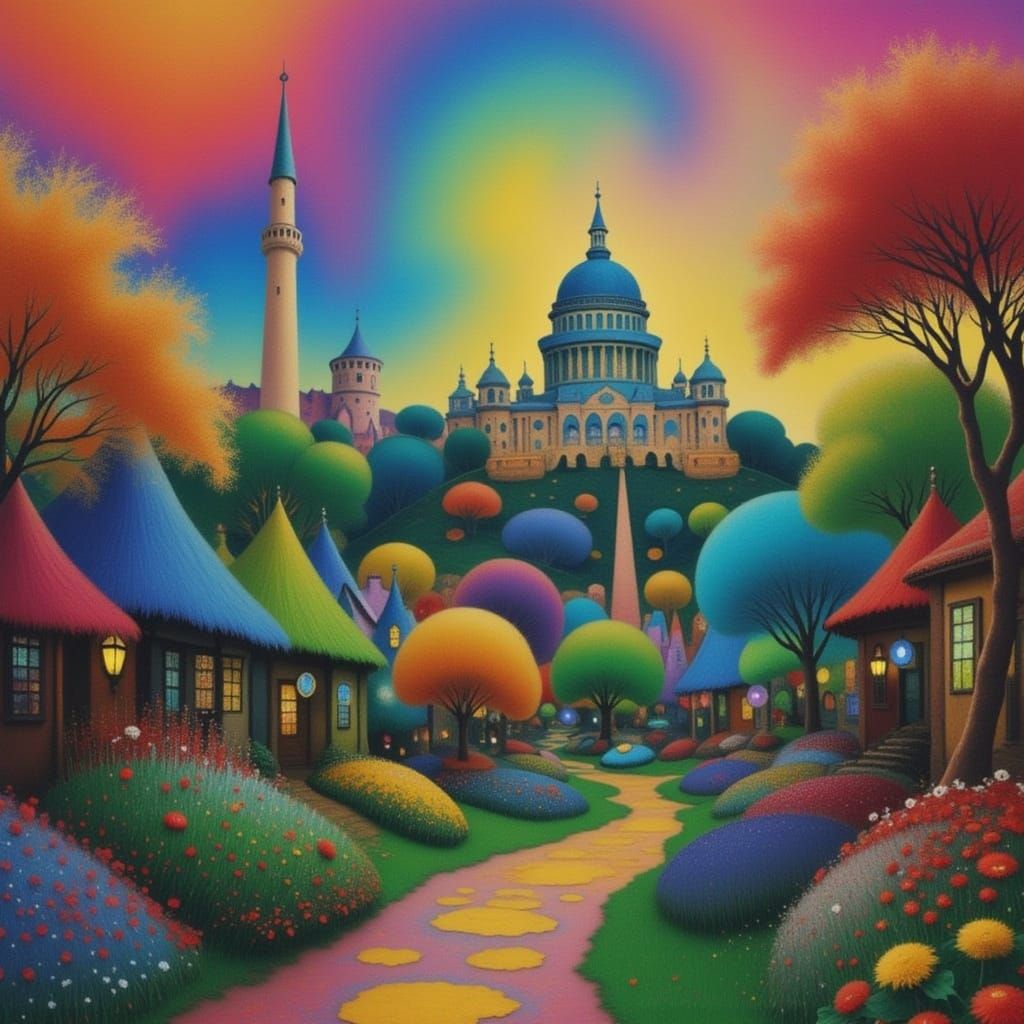 Post-Apocalyptic Washington DC in Vibrant Meadow Colors