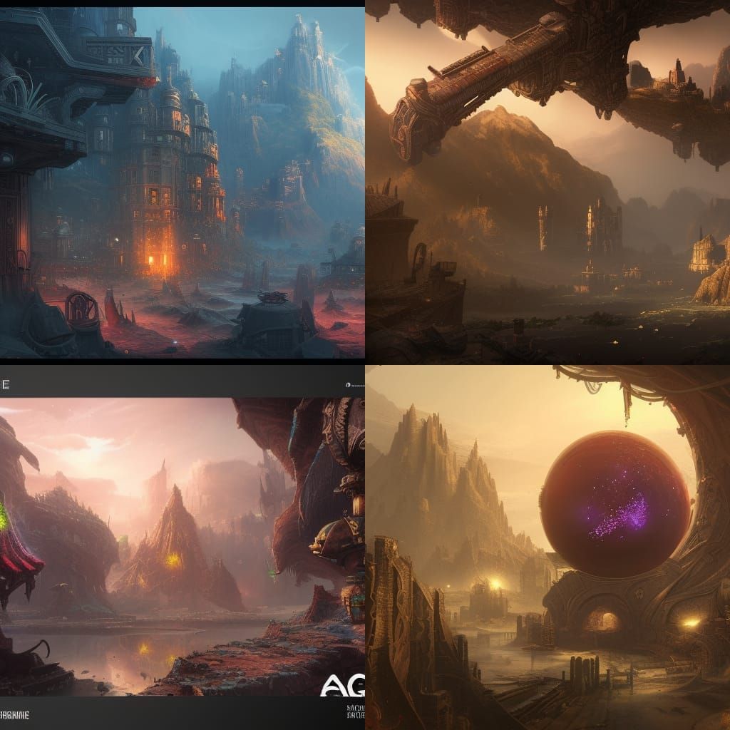 Sci-Fi Grenade in Detailed Matte Painting