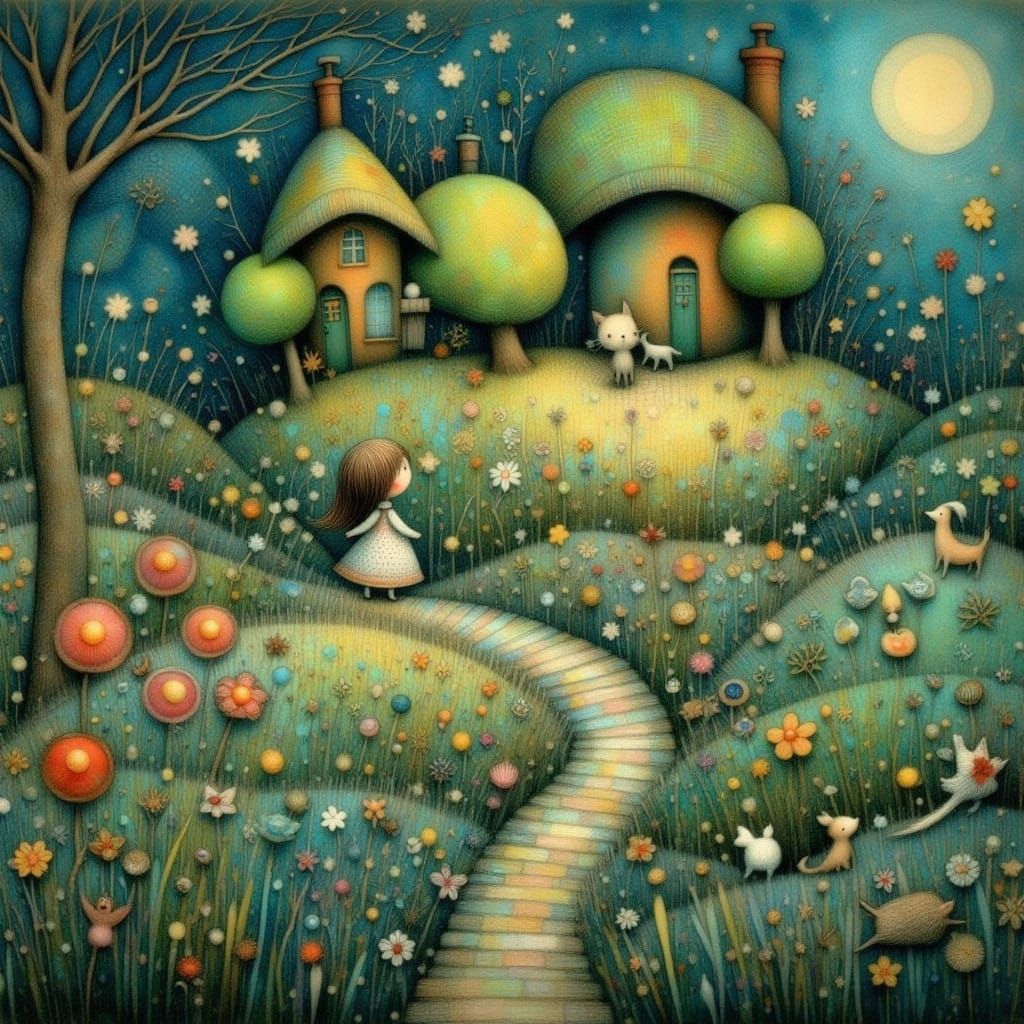 Enchanted Garden Cottage in Whimsical Style