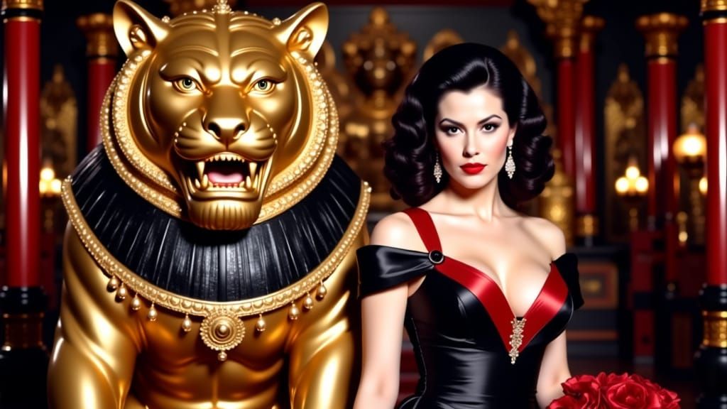 Gothic Portrait of Sauvanne in Hollywood Waves