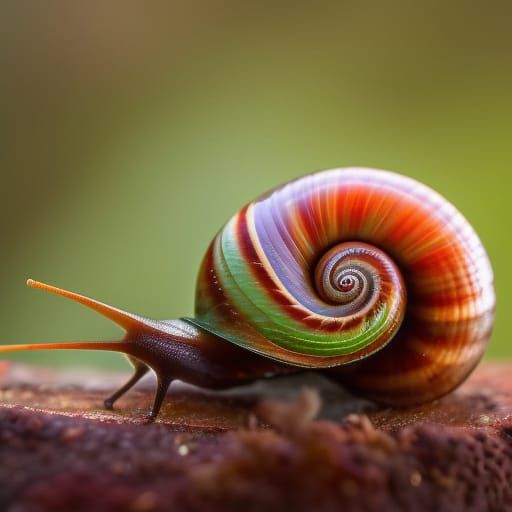 Psychedelic Zen Snail Fractal Art