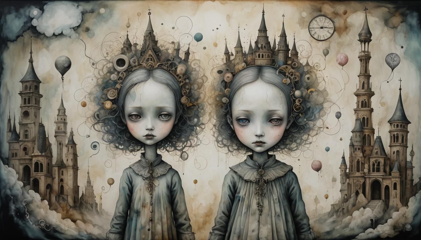 Surreal Dreamscape: Empty Void in Alternate World