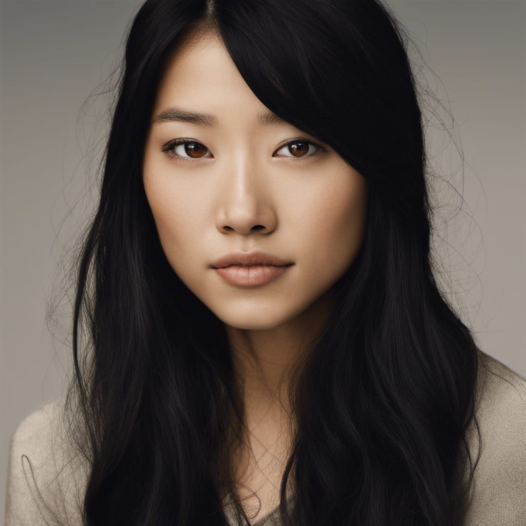 Striking Portrait of a Japanese American Woman