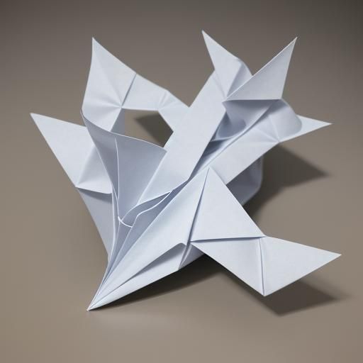 Origami Unicorn Papercraft in 8K Resolution