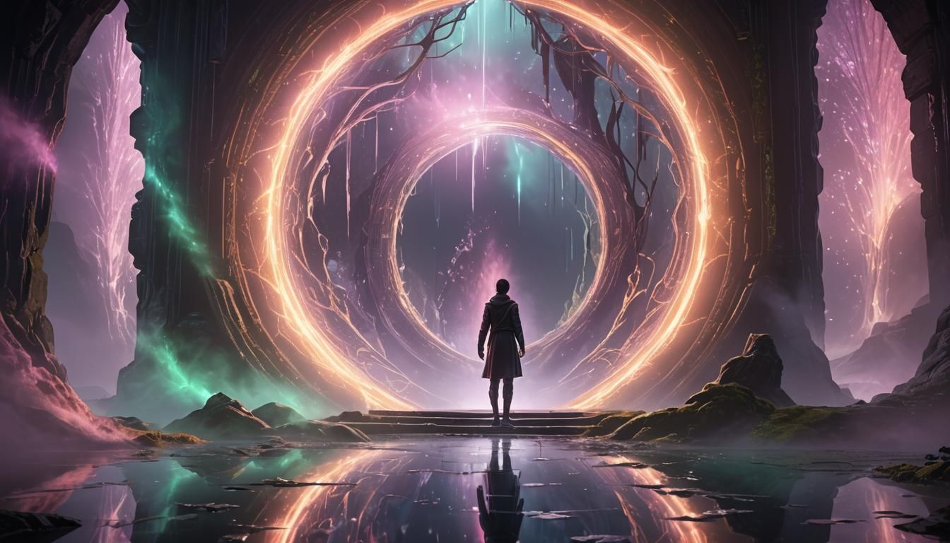 Epic Fantasy Realm Portal in Vibrant HDR