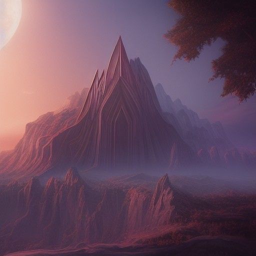Equinox: Eternal Guardian of Dusk in Matte Painting