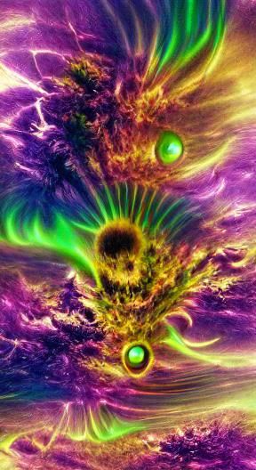 Psychedelic Alien Solar Storm Visualized