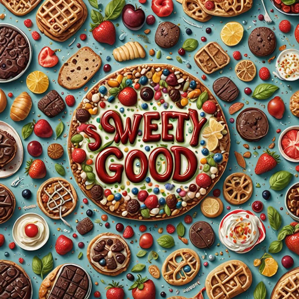 Delicious Meal Magazine Cover: Sweety Good
