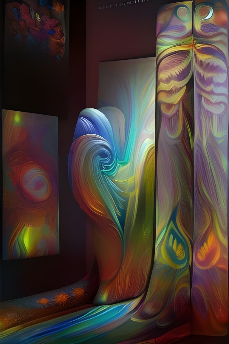 Hyperdetailed Glass Ceramic Flower Creatures in 3D