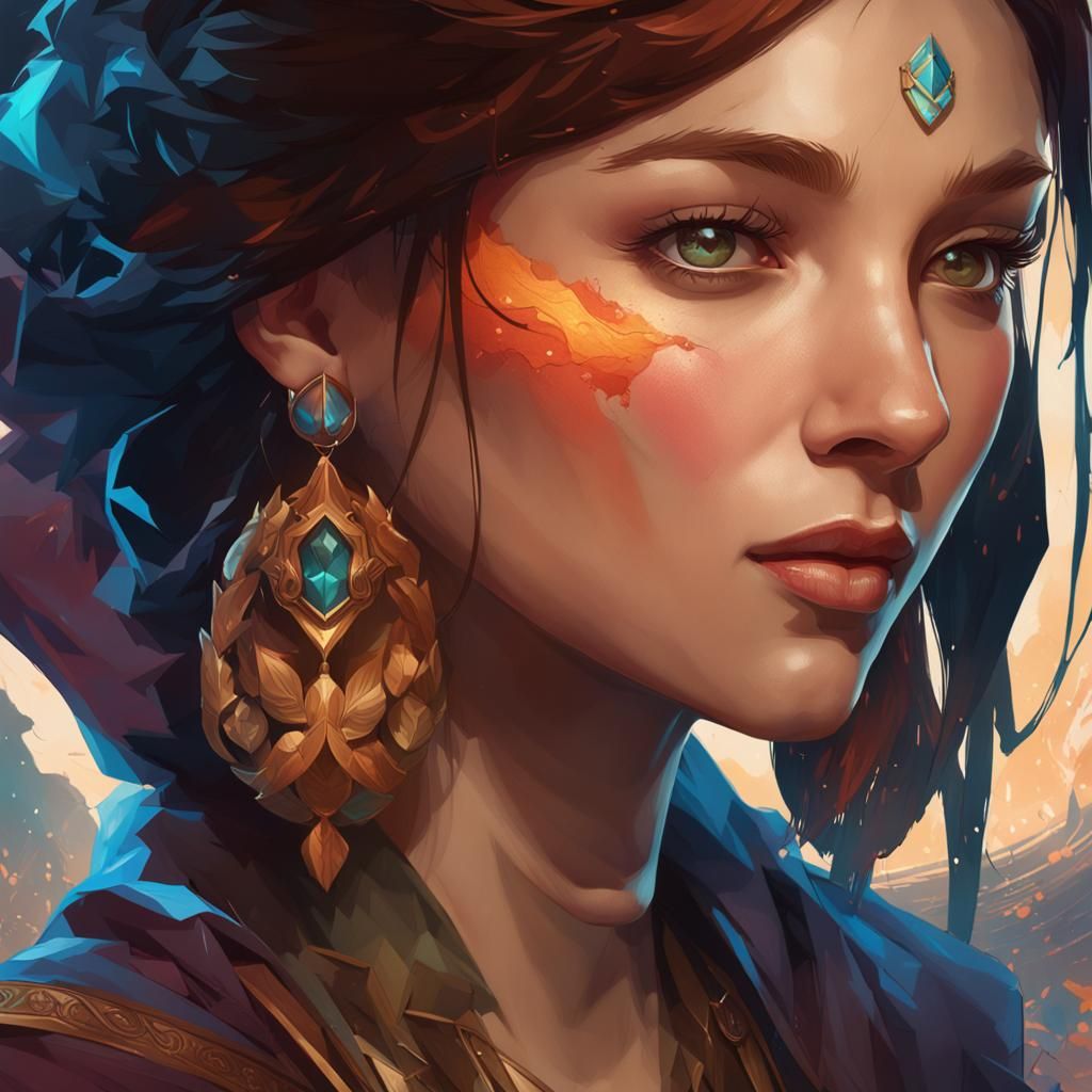 Hyperdetailed Portrait with Dynamic Lighting