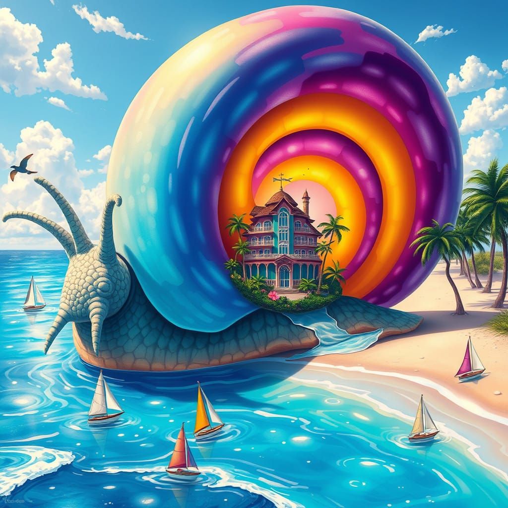 Giant Smail Hotel 🏩🪸🍄🥀🐌