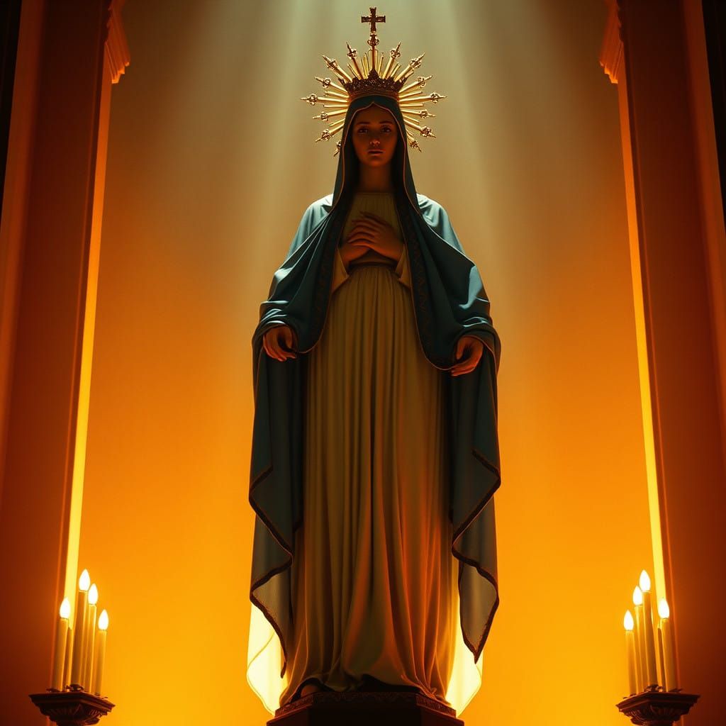 Our Lady of Aparecida in Azure Mantle, Golden Light