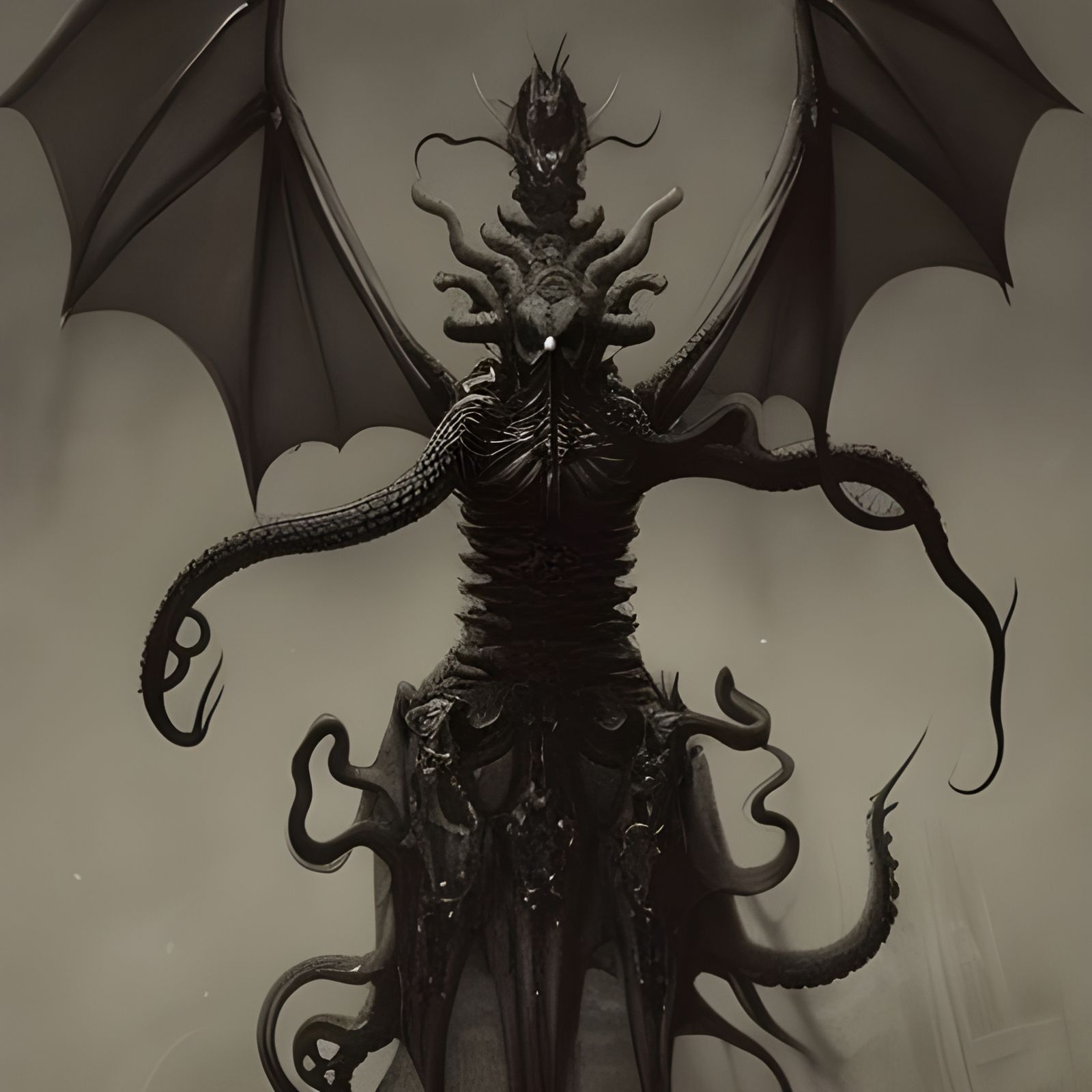 Horrific Hybrid Creature in Doré Rutkowski Style