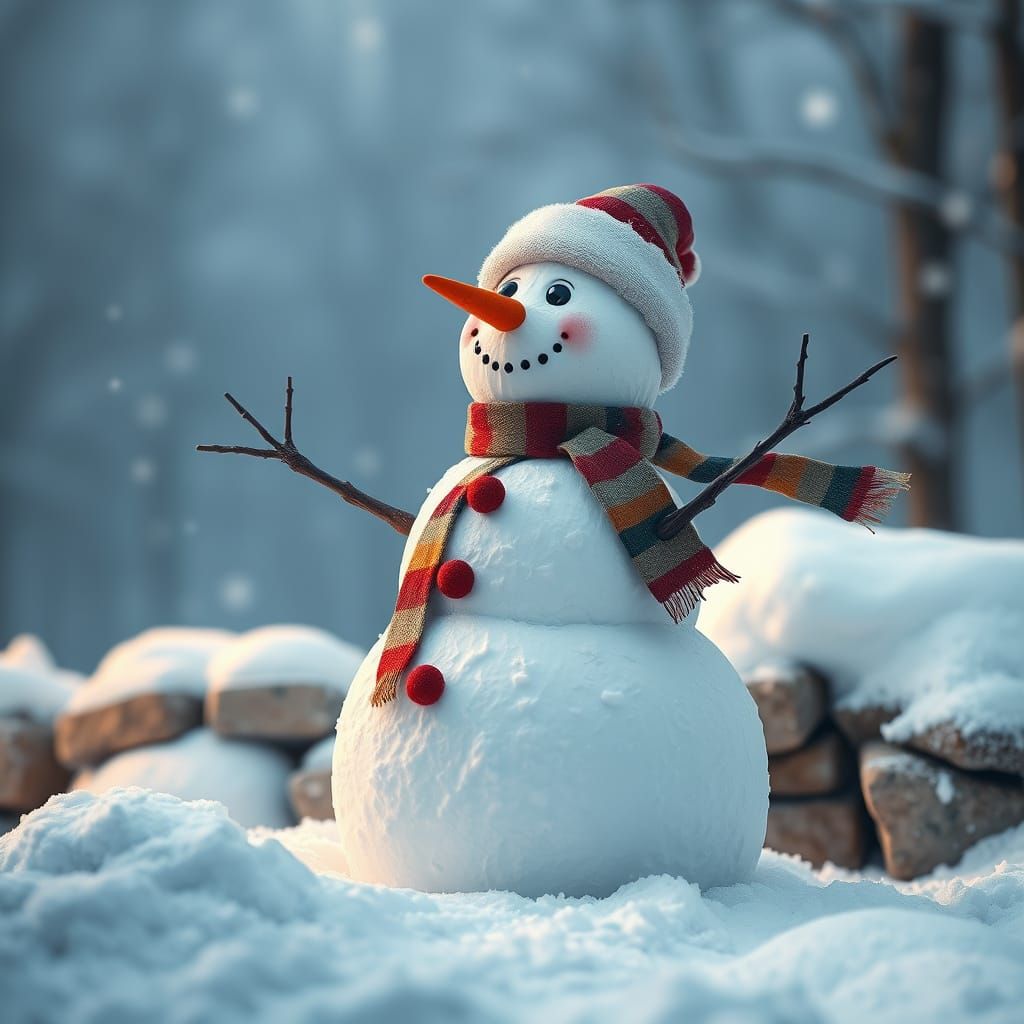 Walking Talking Snowman Character