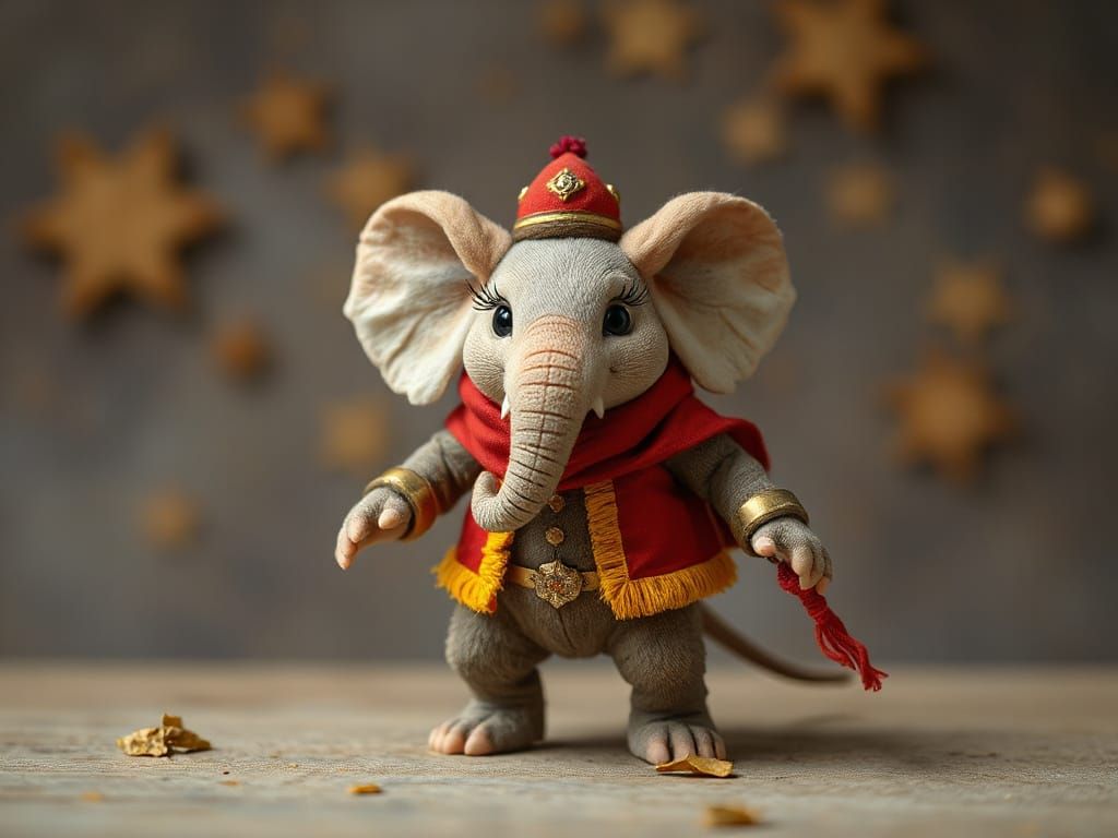 Mouse Dressed as Mighty Elephant