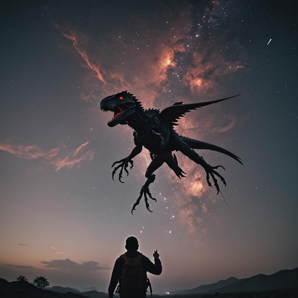 Cinematic Dark Cosmic Music Film Still