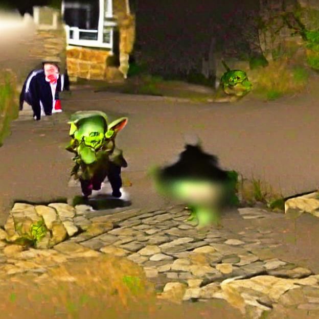 Classic Goblin in Forest Digital Rendering