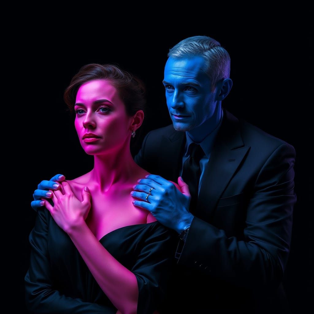 Couple in Contemplative Harmony