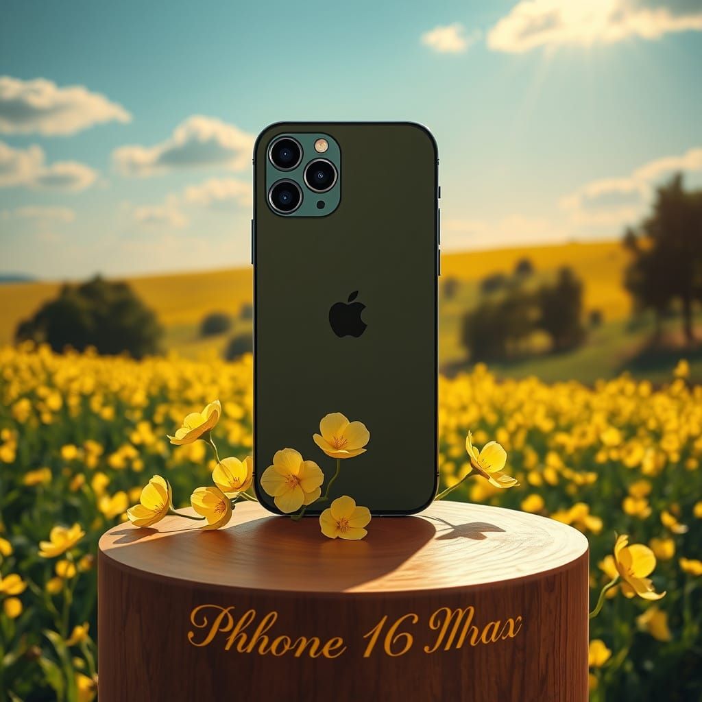 Iphone 16 Pro Max in Sunlit Glory Field