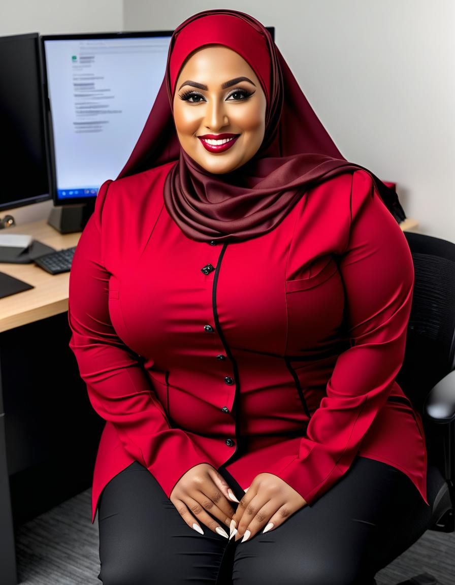 Detailed Portrait of a Hijabi Nurse in Uniform