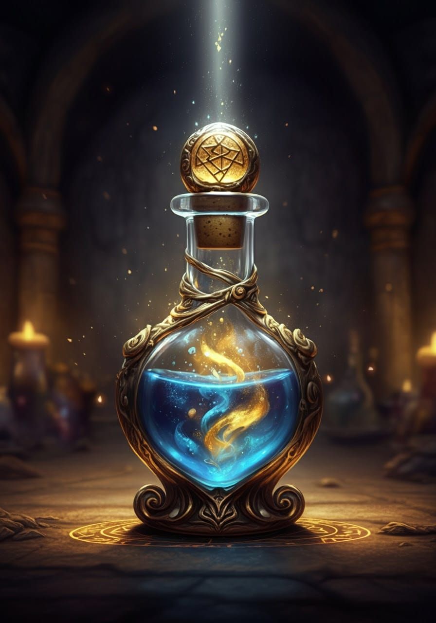 Golden Potion of Arcane Power