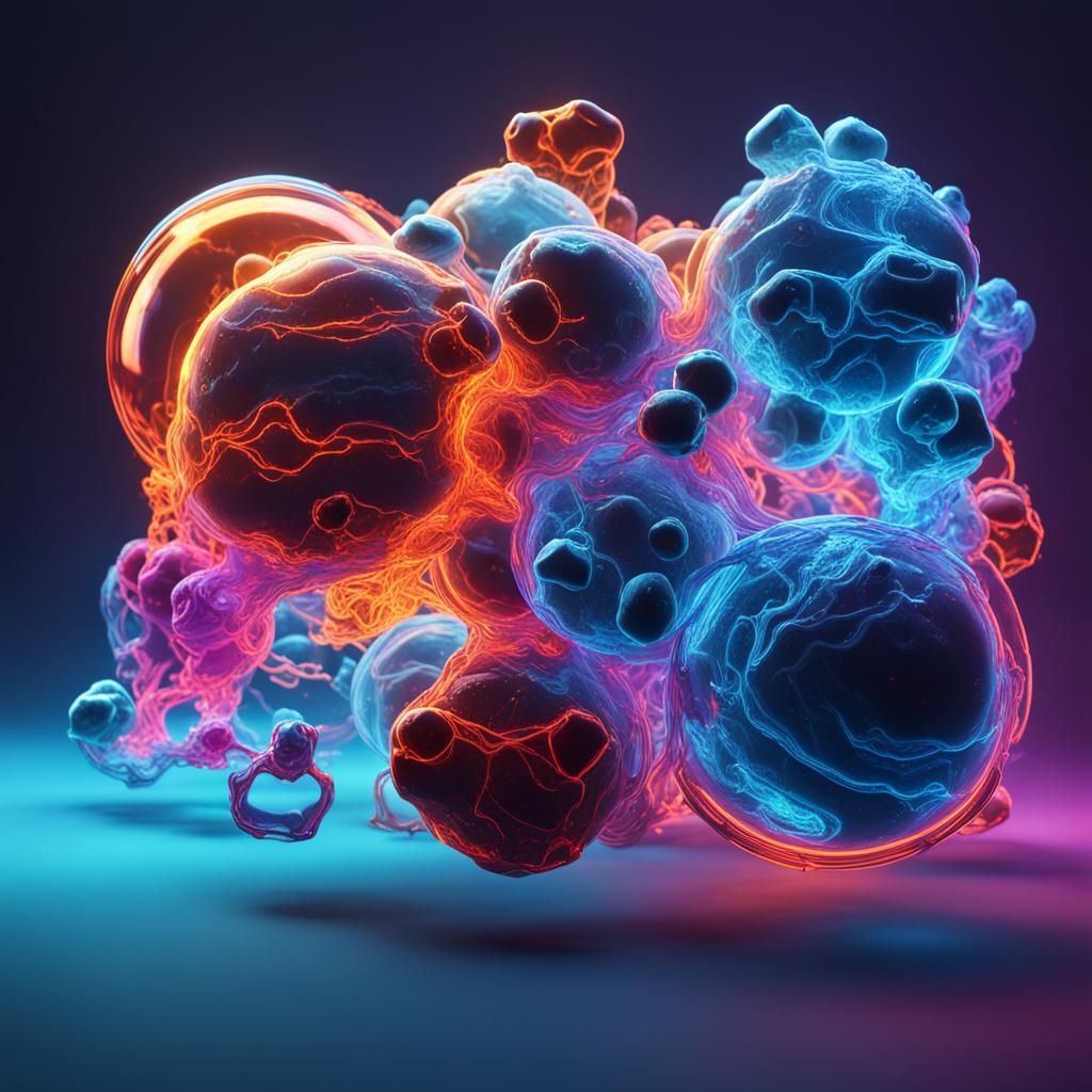 Realistic Neon Chemical Element in Laboratory Setting