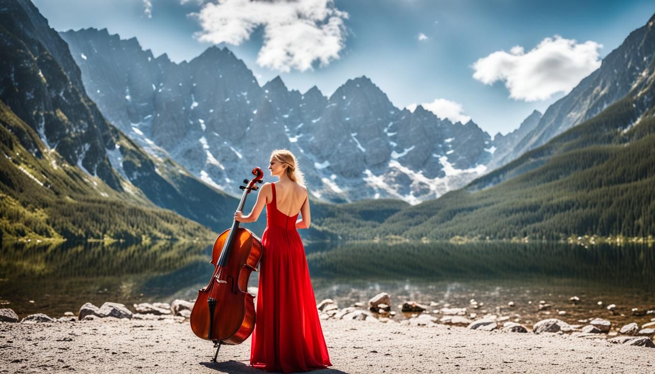 Blonde Cellist at Morskie Oko: Professional Photography