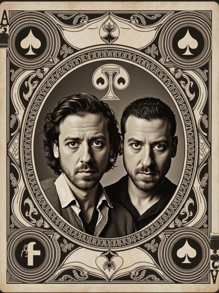 Old West Outlaws Ace & Gary of Spades