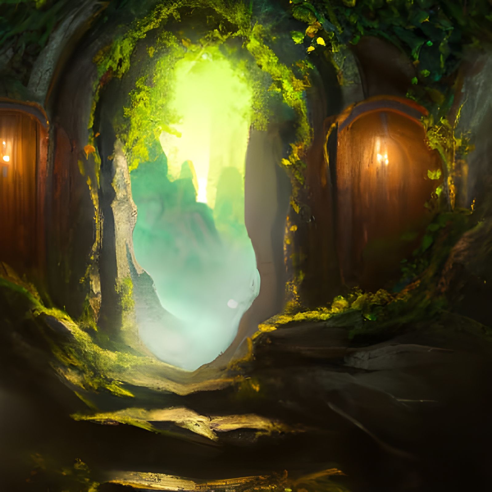 Magical Portal Connecting Opposing Realms