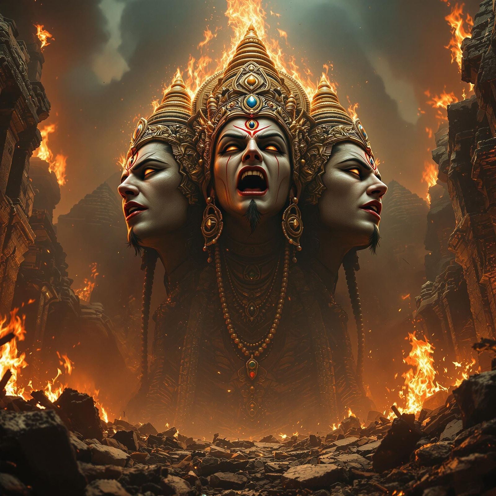 Brahma's Turbulent Temple: A Gritty, Hyper-realistic Masterp...