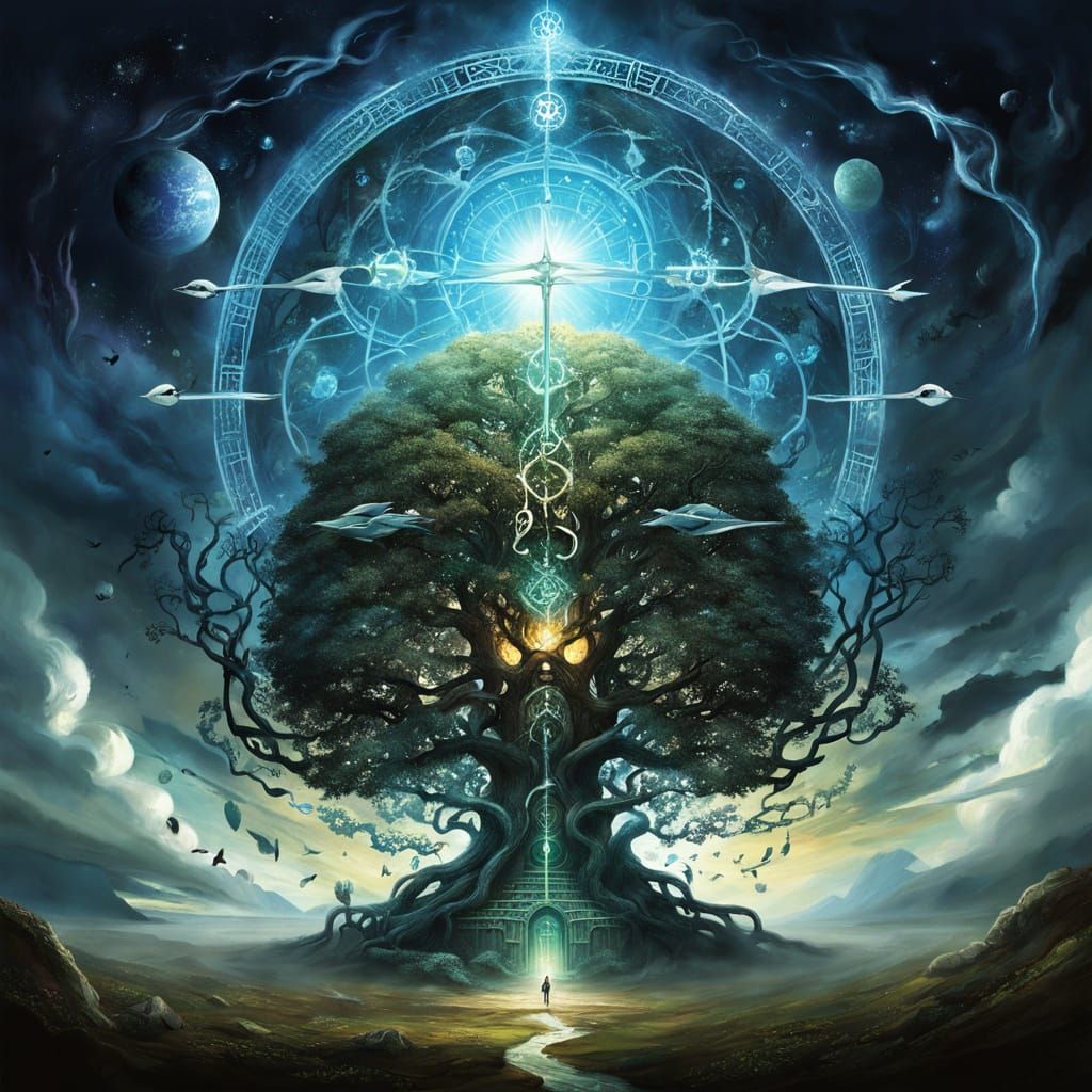 Kether Malkuth Unmanifest Abstract Concept